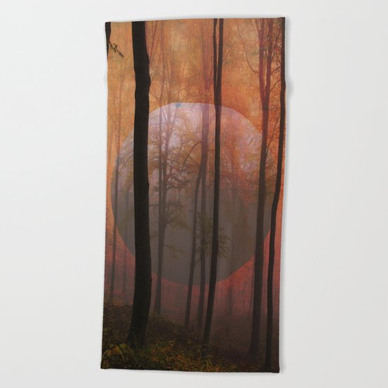 Not From Here, Surreal Forest Beach Towel