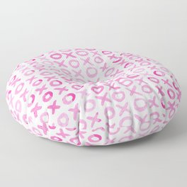 Xoxo valentine's day - pink Floor Pillow