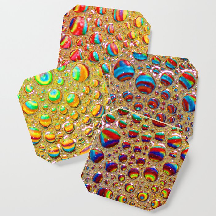 Rainbow Dewdrops Coaster