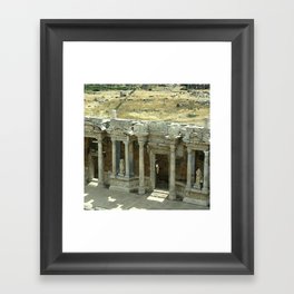 Greco-Roman Theatre Decorations Hierapolis Framed Art Print