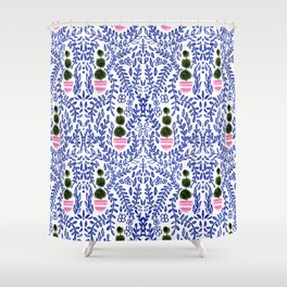 Southern Living - Chinoiserie Pattern Shower Curtain