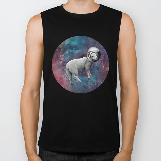 The Space Sheep 2.0 Biker Tank