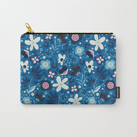 Blue Meadow Carry-All Pouch