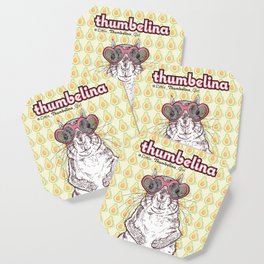 Little Thumbelina Girl: heart sunnies Coaster