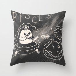 Pisces Ghost Throw Pillow