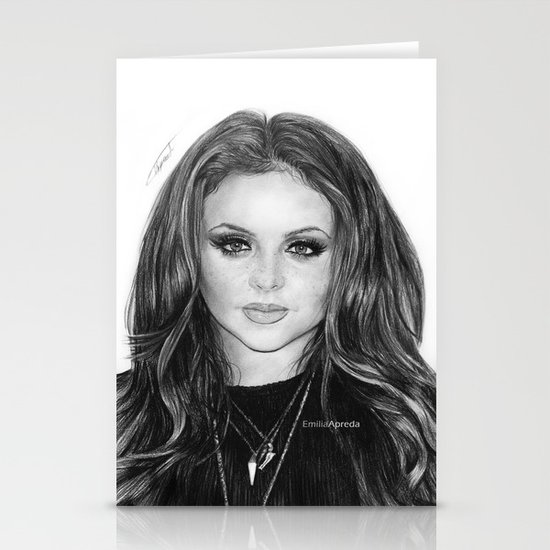 Jesy Nelson Drawing Stationery Cards By Emiliaapreda Society6