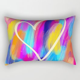 Brushed Heart Rectangular Pillow