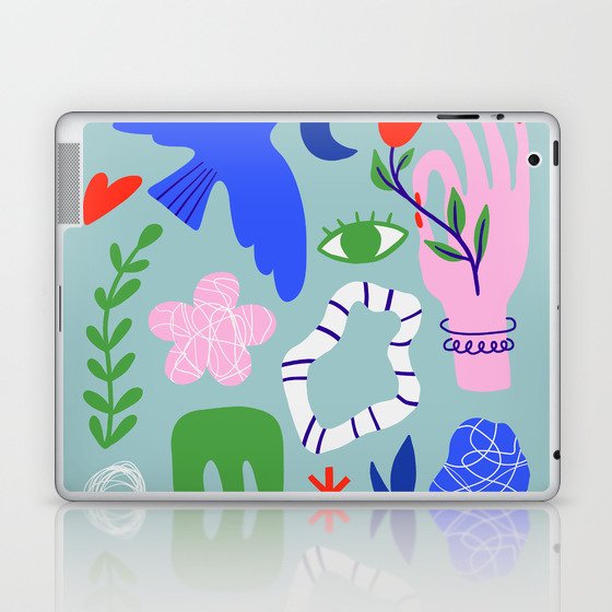 Spring Blooming poster Laptop & iPad Skin