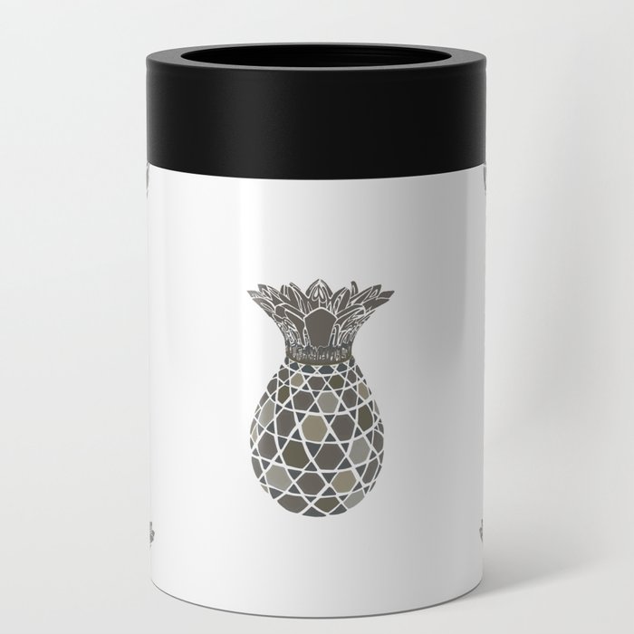 Taupe Pineapples Galore Can Cooler
