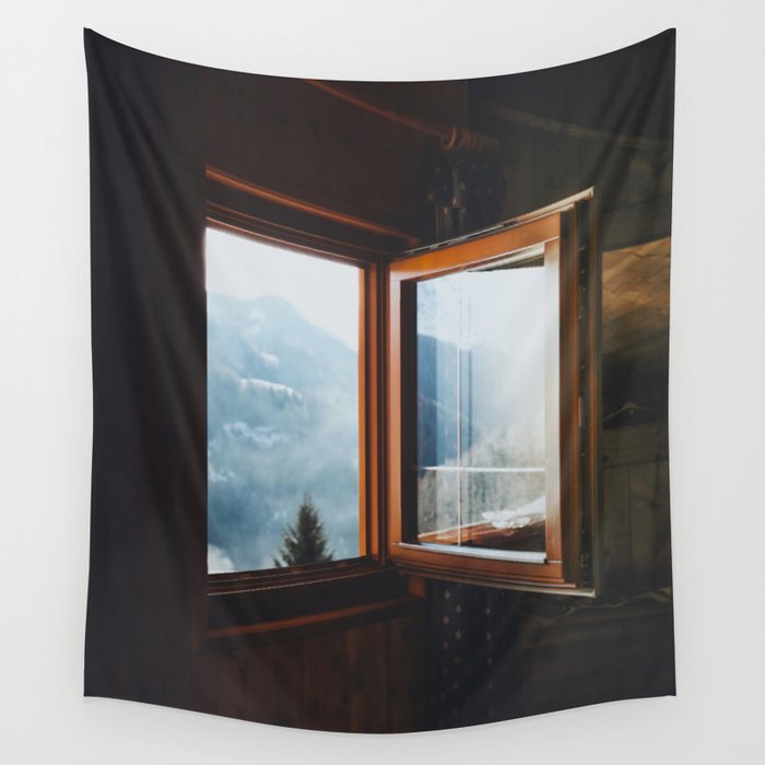 Dolomite Cabin Wall Tapestry