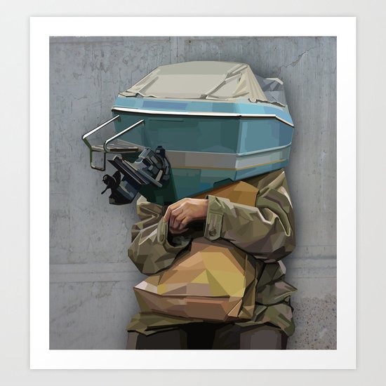 excuse me Art Print