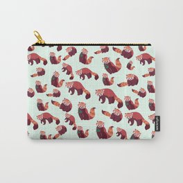 Red Panda Pattern Carry-All Pouch | Digital, Graphicdesign, Nature, Characterdesign, Redpanda, Panda, Red, Animal, Pop Art, Painting 
