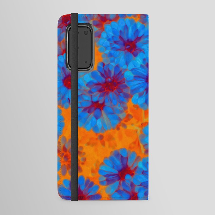 Bohemian Floral abstract batik fabric Android Wallet Case