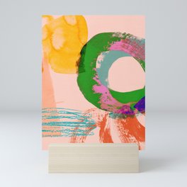 brush strokes abstract 3 Mini Art Print