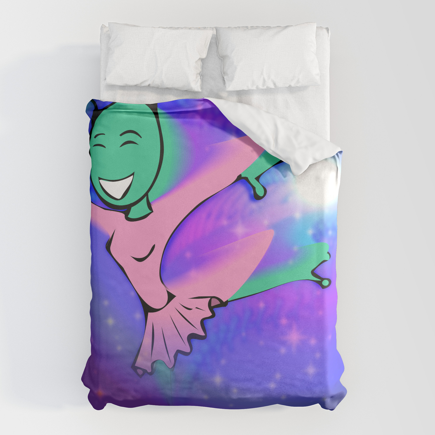Download Alien Ballerina Duvet Cover By Mockup Society6