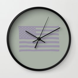 American Flag on Vernon Wall Clock