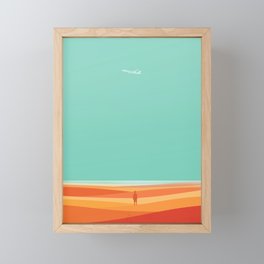 Where the sea meets the sky Framed Mini Art Print