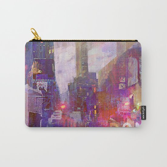 Snowstorm on the city Carry-All Pouch