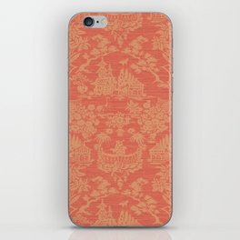 Orange Oriental Pattern iPhone Skin