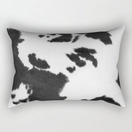 Hygge Cowhide Spots - Print with No Real Texture (farmhouse minimalism) Rectangular Pillow