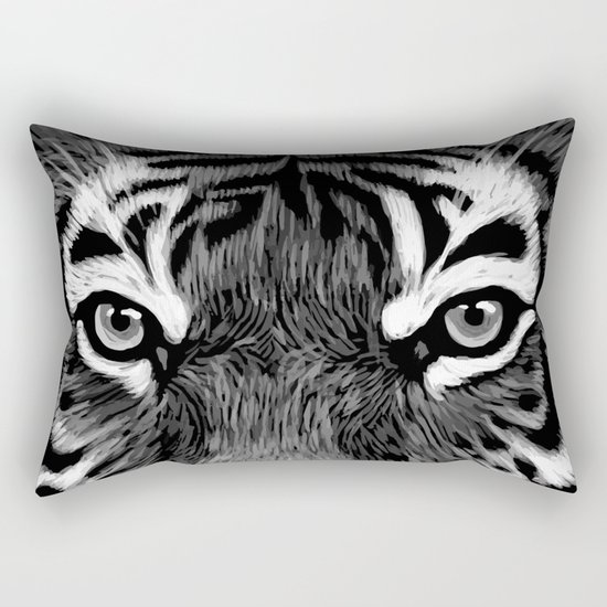 Tiger Painting Rectangular Pillow
