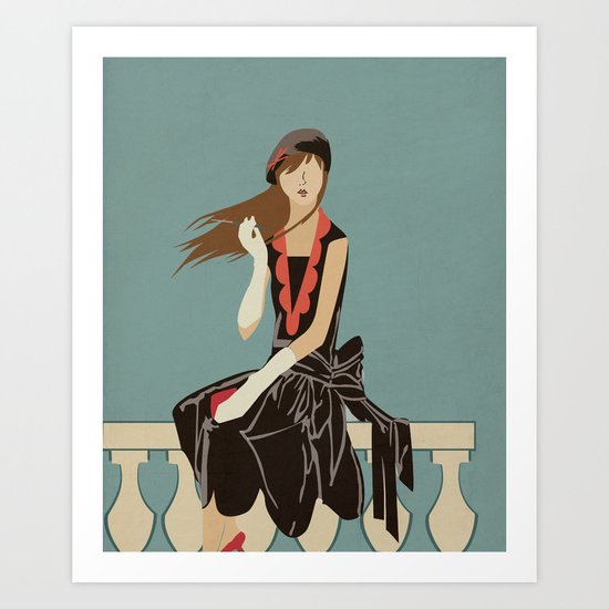 Oh to be French in the 30's Art Print