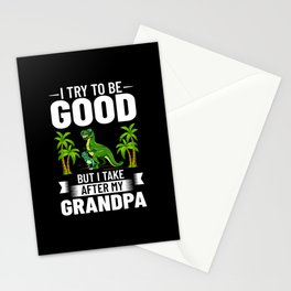 Dinosaur Grandpa Saurus Grandpasaurus Stationery Card