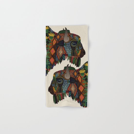bison bone beige Hand & Bath Towel