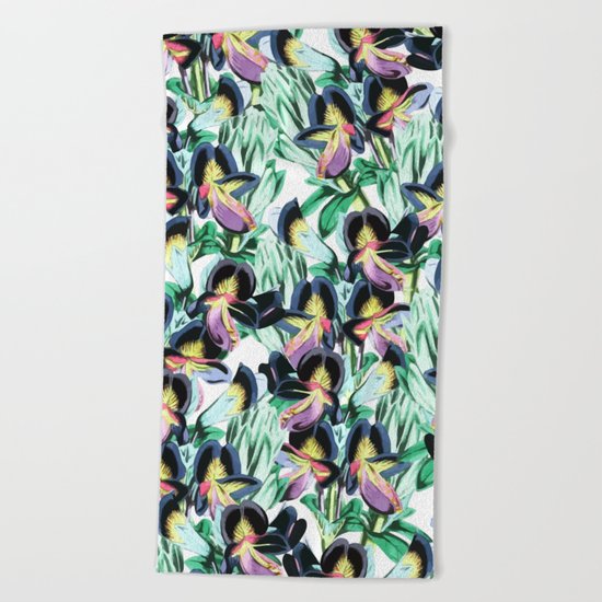 Floral Flutter #society6 #decor #buyart Beach Towel