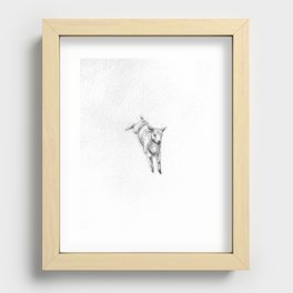 Lamb sketch Recessed Framed Print