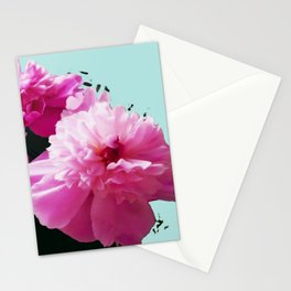 Pastel pink peony fantasy Stationery Card