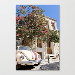 Vintage Car in Chalkio I Naxos, Greece I Travel Photography Canvas Print