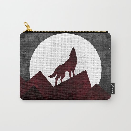 Wolf at night Carry-All Pouch