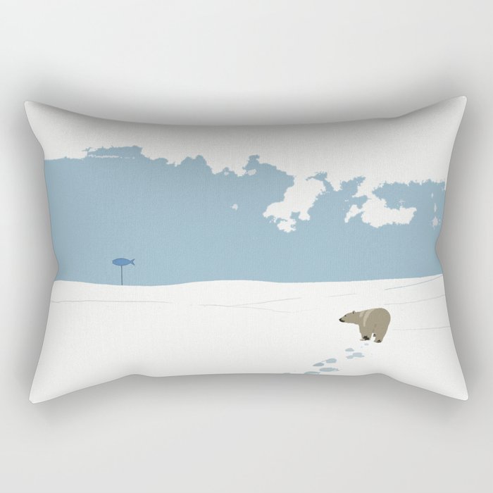 Meanwhile, in Antarctica Rectangular Pillow