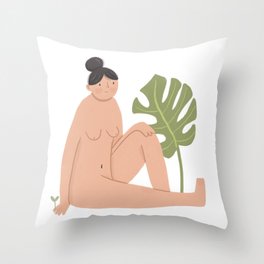Plant Lady Throw Pillow