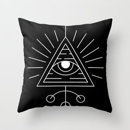 The Eye Sacred Geometry Throw Pillow