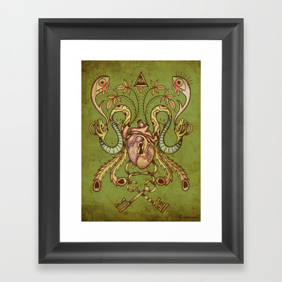 Under Lock and Key Framed Art Print