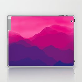 Purple Pink Mountain Range Gradient Laptop Skin