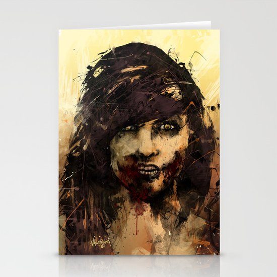Female Zombie Stationery Cards