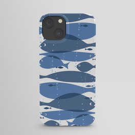 1 fish blue fish iPhone Case