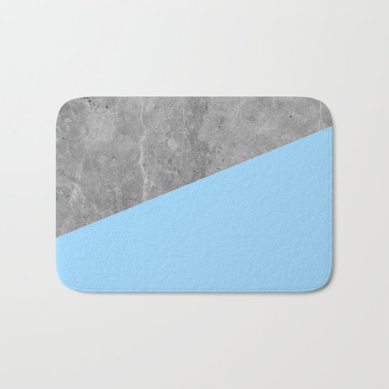 Geometry 101 Blue Raspberry Bath Mat