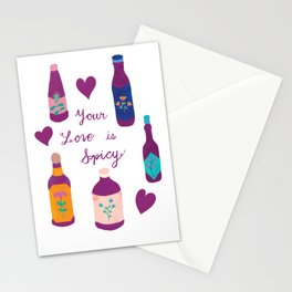 Your Love is Spicy Stationery Card