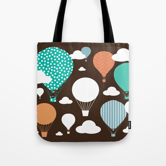 Hot air balloon chocolate Tote Bag