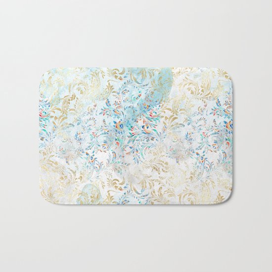 Feather peacock #12 Bath Mat