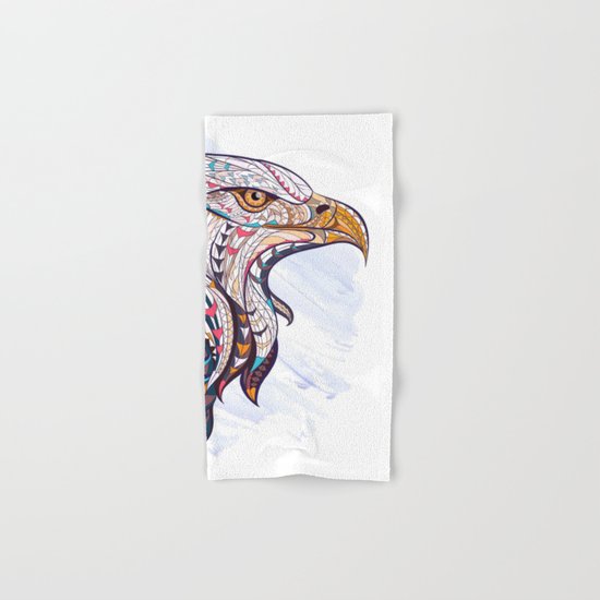 Colorful Ethnic Eagle Hand & Bath Towel