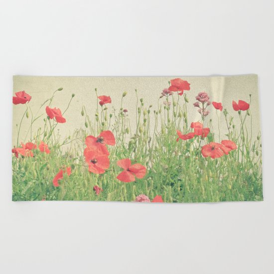 Sea of Red Beach Towel