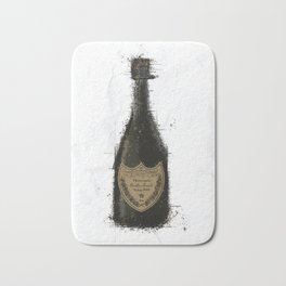 Champagne Bottle - Another Brand Bath Mat | Champagne, Comic, Pop Art, Bar, Digital, Nightclub, Dom, Highend, Expensive, Abstract 