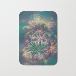 "Space Grass #2" • Unique Trippy Stoner Semi-Abstract Art • Perfect For Stoner/Tripping/Chill Rooms Bath Mat | Cool, Space, Boho, Nature, Grass, Stoner, Psychedelic, Flower, Hippy, Trippy 