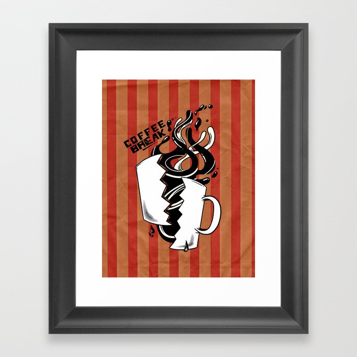 Coffee Break Framed Art Print