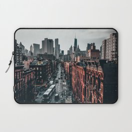 New York City skyline and Chinatown neighborhood in Manhattan Laptop Sleeve